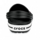 Zuecos CROCS Crocband Negro Blanco