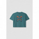 Camiseta BLUE BANANA de Mujer Classic Amazon Green