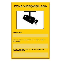 Cartel Plastico Cctv Exterior Normativa Lopd