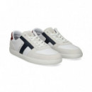 DEPORTIVO T LATERAL PIEL BLANCO
