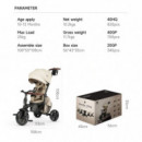 Triciclo Evolutivo Plegable Comfo Max Green  QPLAY