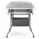 Bañera Plegable con Cambiador y Soporte Bubbly Gris  KINDERKRAFT