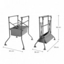 Bañera Plegable con Cambiador y Soporte Bubbly Gris  KINDERKRAFT
