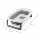 Bañera Plegable con Cambiador y Soporte Bubbly Gris  KINDERKRAFT