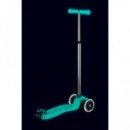 Patinete Maxi Deluxe Glow Led Turquesa  M-CRO