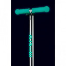 Patinete Maxi Deluxe Glow Led Turquesa  M-CRO