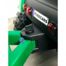 Tractor Electrico 24V Verde con Remolque  PEKECARS