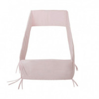 Protector de Cuna 360 Liso Rosa Empolvado  CAMBRASS - Guanxe Atlantic Marketplace