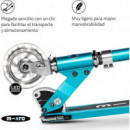 Patinete Sprite Azul Oceano Led  M-CRO
