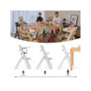 Trona Evolutiva Plegable Full Blanca C/cojin Estrellas Gris  MS