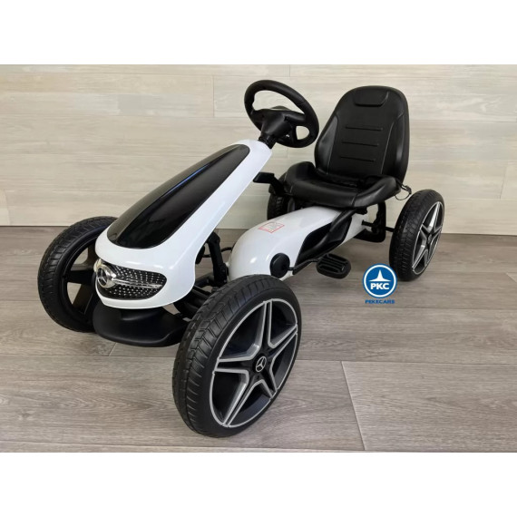 Kart a Pedales Mercedes Blanco  PEKECARS