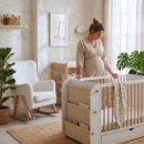 Cuna Evolutiva Salonica Blanco/madera Natural  MI CUNA