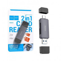 HOCO Lector 2 en 1 Tipo C/ USB a para Micro Sd/sd 3.0 HB45