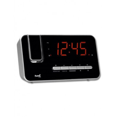 SAMI Radio Despertador Digital RS-1004 con Proyector/Reloj/Alarma Doble/Calendario