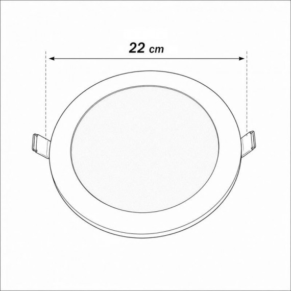 Downlight Cct Empotrable 18W 1.800 Lumens AIRMEC - Guanxe Atlantic Marketplace