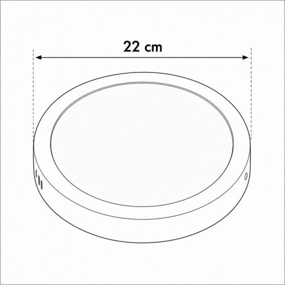Downlight Circular Sobrepuesto Cct AIRMEC 18W - Guanxe Atlantic Marketplace