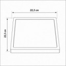Downlight Cuadrado Sobrepuesto Cct AIRMEC 18W