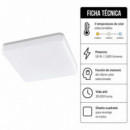 Aplique Led Cct Cuadrado 18W Serie Celeste AIRMEC