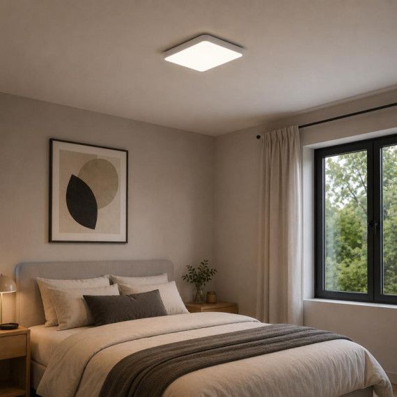 Aplique Led Cct Cuadrado 24W Serie Celeste AIRMEC - Guanxe Atlantic Marketplace