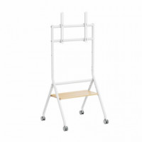Soporte TV EWENT 50" a 86" Suelo con Ruedas Blanco