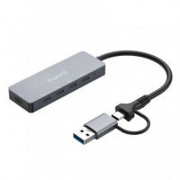 Hub EWENT Usb-c + Adaptador Usb-a