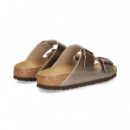 Sandalia 2 Hebillas Metalizado Taupe  BIRKENSTOCK