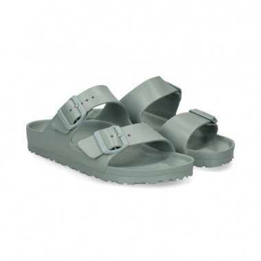 SANDALIA 2 HEBILLAS GOMA VERDE