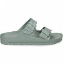Sandalia 2 Hebillas Goma Verde  BIRKENSTOCK