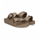 Sandalia 2 Hebillas Grandes Goma Taupe  BIRKENSTOCK