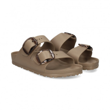 SANDALIA 2 HEBILLAS GRANDES GOMA TAUPE
