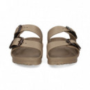 Sandalia 2 Hebillas Grandes Goma Taupe  BIRKENSTOCK