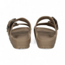 Sandalia 2 Hebillas Grandes Goma Taupe  BIRKENSTOCK