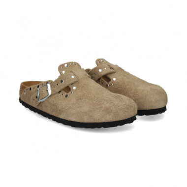ZUECO TACHUELAS ANTE TAUPE