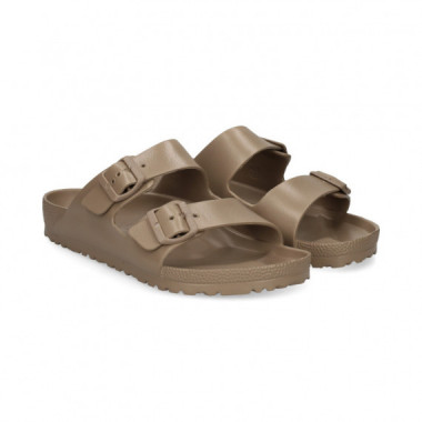 SANDALIA 2 HEBILLAS GOMA TAUPE