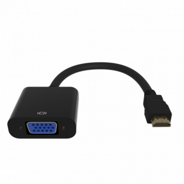 Adaptador Conversor Gembird HDMI a VGA con Audio (Negro) - A-HDMI-VGA-03