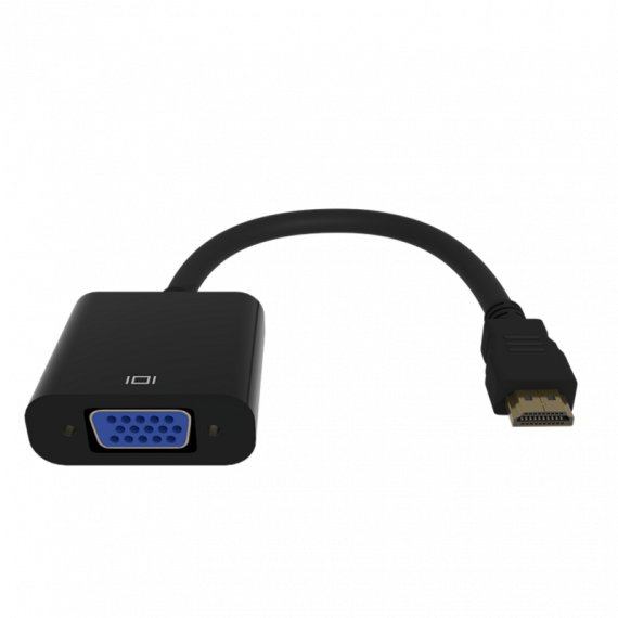 Adaptador Conversor Gembird HDMI a VGA con Audio (Negro) - A-HDMI-VGA-03