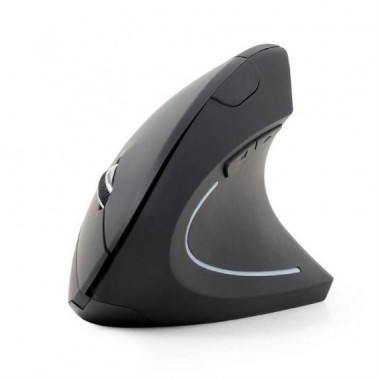 Rat&oacute;n Vertical Ergon&oacute;mico Inal&aacute;mbrico Gembird MUSW-ERGO-01 Negro