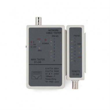 Tester Probador de Cables GEMBIRD NCT-1 (RJ-45 y RG-58)