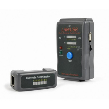 Tester Probador de Cables UTP, STP y USB Gembird NCT-2