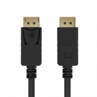 Cable GEMBIRD Displayport Macho a Macho, 1.8 Metros, 4K, Negro (CC-DP2-6)