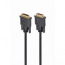 Cable Gembird DVI-D Dual Link 24+1 Macho - Macho, 1.8 Metros, Negro (CC-DVI2-BK-6)