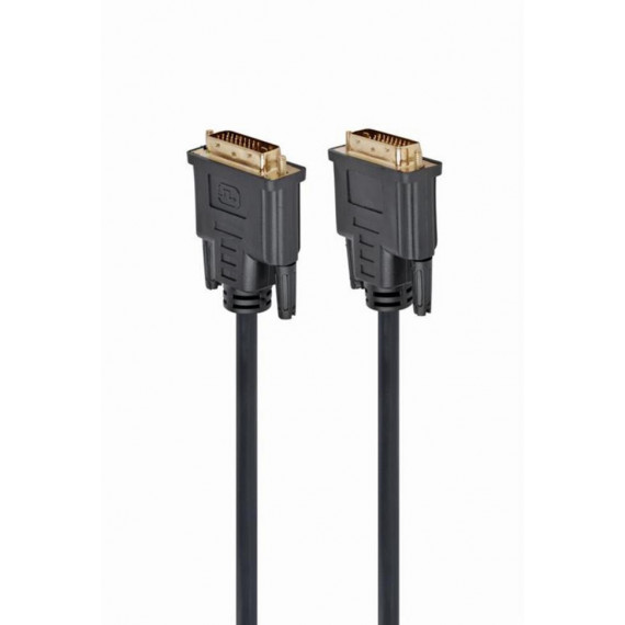 Cable Gembird DVI-D Dual Link 24+1 Macho - Macho, 1.8 Metros, Negro (CC-DVI2-BK-6)