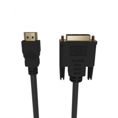 Cable Gembird HDMI Macho a DVI 18+1 Macho 1.8m, Negro (CC-HDMI-DVI-6)