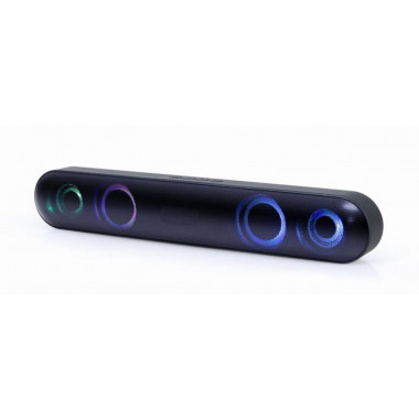 Altavoz Barra de Sonido Gembird SPKBT-BAR400L con Bluetooth 5.0, Micr&oacute;fono y Bater&iacute;a 1200 mAh