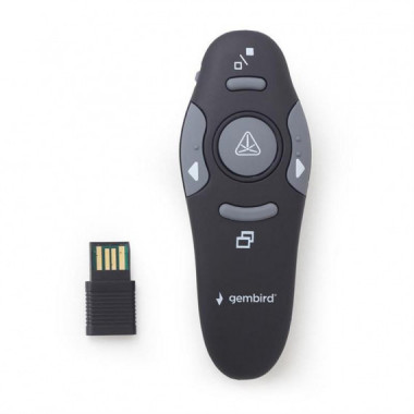 Mando a Distancia Presenter Inal&aacute;mbrico Gembird WP-L-11 con Puntero L&aacute;ser