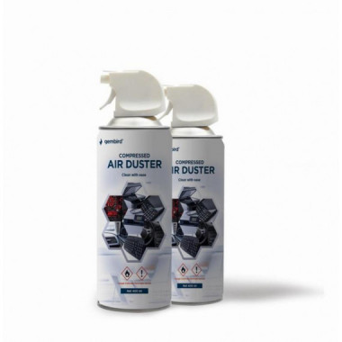 Bote Spray de Aire Comprimido Gembird 400 ml (CK-CAD-FL400-01)