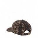 Printed Gabardine Baseball Cap Brown Mul  GUESS