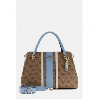 NOELLE II LUXURY SATCHEL LATTE LOGO/LIGH