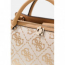 AUDREY LOGO SML GFRND SATCHEL BEIGE LOGO