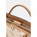 AUDREY LOGO SML GFRND SATCHEL BEIGE LOGO